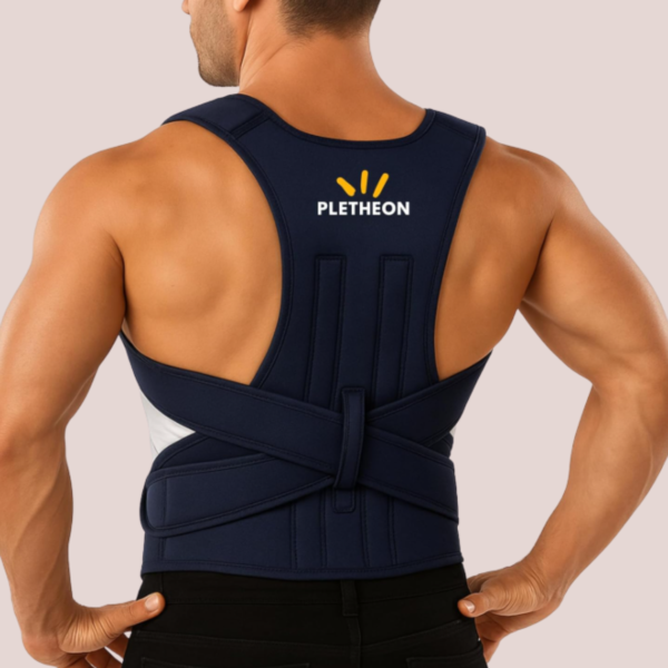 Pletheon posture corrector belt for back support and shoulder alignment