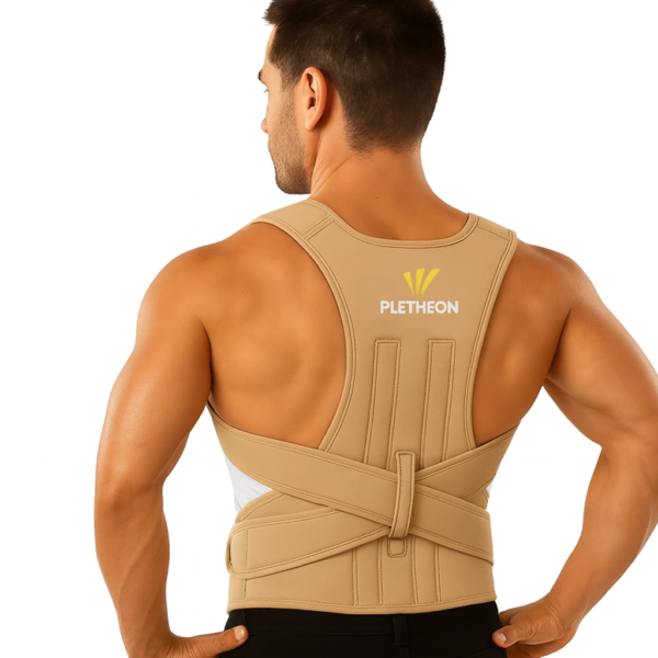 Pletheon posture corrector belt for back support and shoulder alignment
