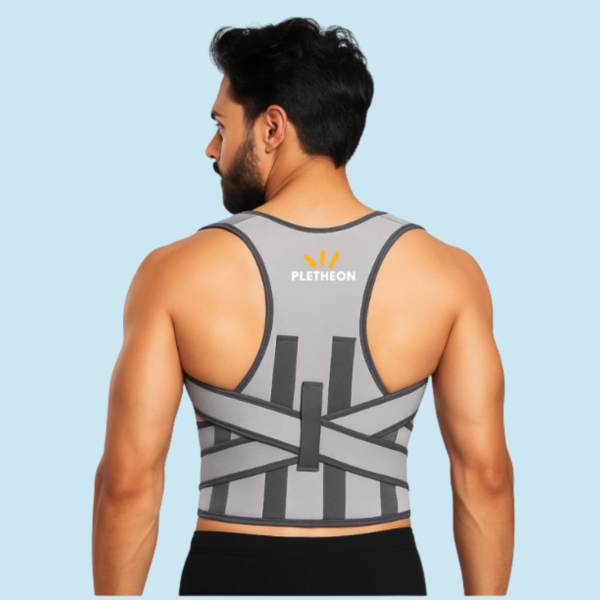 Pletheon posture corrector belt for back support and shoulder alignment