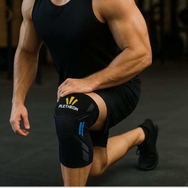 Compression knee cap support for gym sports and knee pain relief