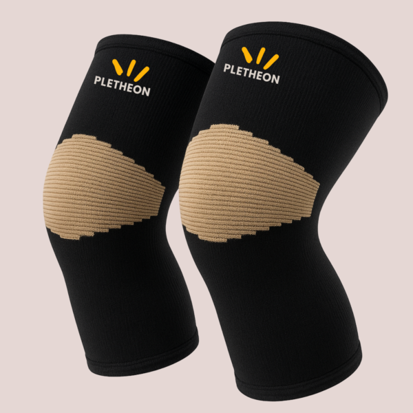 Compression knee cap support for gym sports and knee pain relief