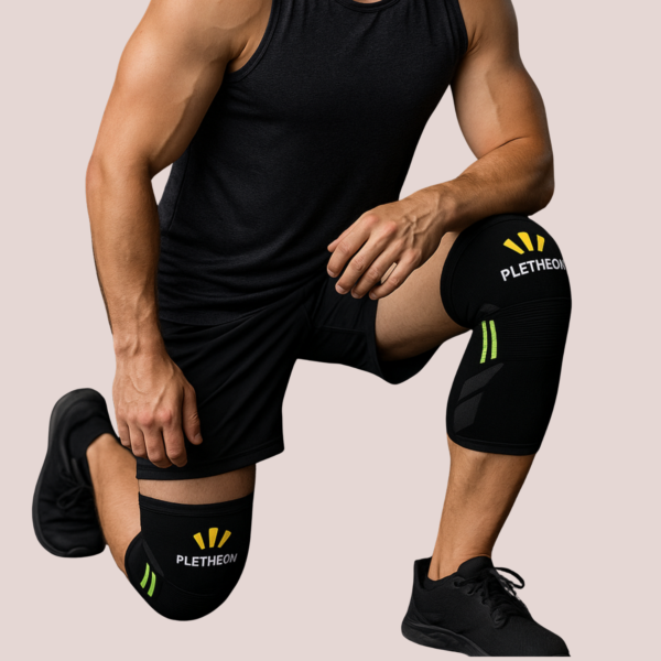 Compression knee cap support for gym sports and knee pain relief