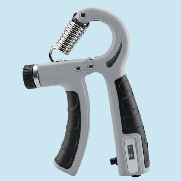 High-quality adjustable hand gripper designed to improve grip strength, forearm muscles and wrist stability. Ideal for gym training, home workouts, stress relief and physiotherapy use.