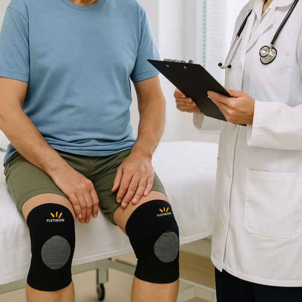 Compression knee cap support for gym sports and knee pain relief